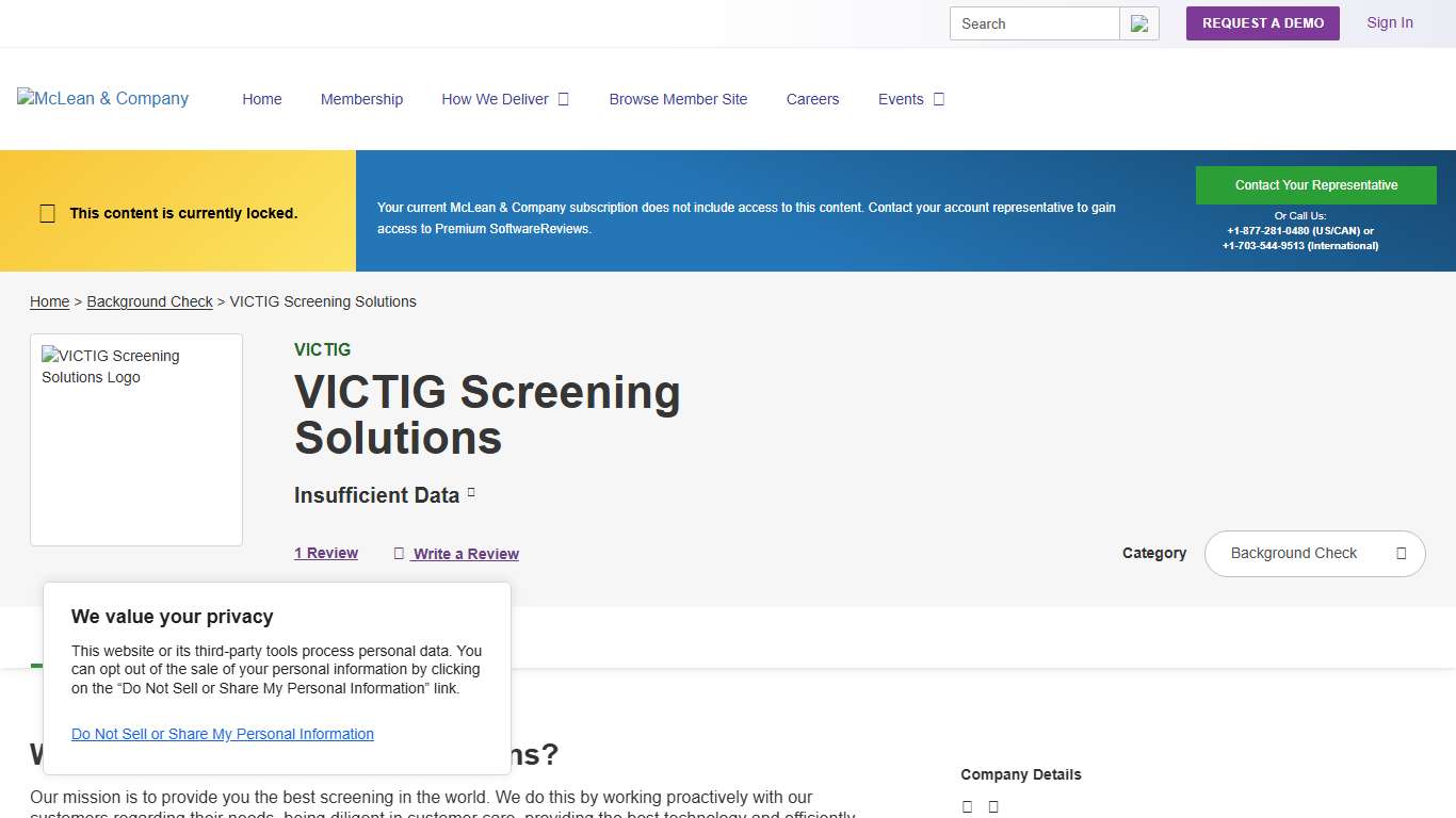 VICTIG Screening Solutions Customer Reviews 2026 Background Check